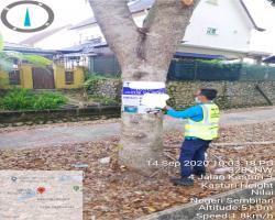 KERJA-KERJA MENURUNKAN POSTER, BUNTING, BANNER HARAM & TAMAT TEMPOH