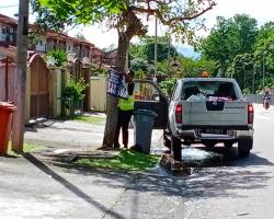 KERJA-KERJA MENURUNKAN POSTER, BUNTING, BANNER HARAM & TAMAT TEMPOH