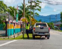 KERJA-KERJA MENURUNKAN POSTER, BUNTING, BANNER HARAM & TAMAT TEMPOH