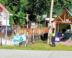 KERJA-KERJA MENURUNKAN POSTER, BUNTING, BANNER HARAM & TAMAT TEMPOH