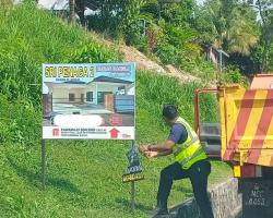 KERJA-KERJA MENURUNKAN POSTER, BUNTING, BANNER HARAM & TAMAT TEMPOH