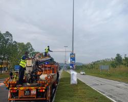 KERJA-KERJA MENURUNKAN POSTER, BUNTING, BANNER HARAM & TAMAT TEMPOH