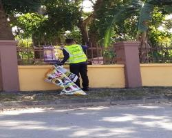 KERJA-KERJA MENURUNKAN POSTER, BUNTING, BANNER HARAM & TAMAT TEMPOH