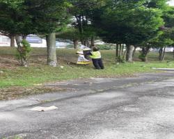 KERJA-KERJA MENURUNKAN POSTER, BUNTING, BANNER HARAM & TAMAT TEMPOH