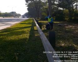 KERJA-KERJA PEMBERSIHAN JALAN JKR