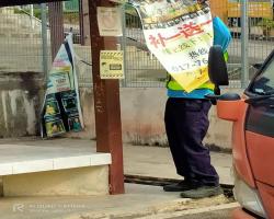 KERJA-KERJA MENURUNKAN POSTER, BUNTING, BANNER HARAM & TAMAT TEMPOH 