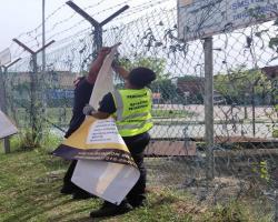 KERJA-KERJA MENURUNKAN POSTER, BUNTING, BANNER HARAM & TAMAT TEMPOH 