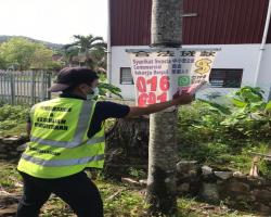 KERJA-KERJA MENURUNKAN POSTER, BUNTING, BANNER HARAM & TAMAT TEMPOH 