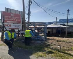 KERJA-KERJA PEMBERSIHAN JALAN JKR