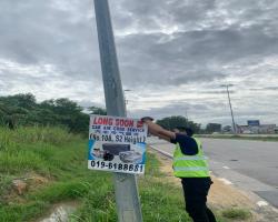 KERJA-KERJA MENURUNKAN POSTER, BUNTING, BANNER HARAM & TAMAT TEMPOH