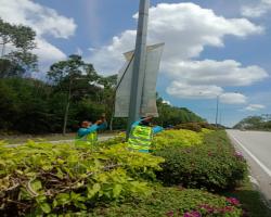 KERJA-KERJA MENURUNKAN POSTER, BUNTING, BANNER HARAM & TAMAT TEMPOH