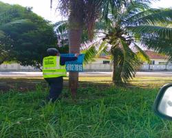 KERJA-KERJA MENURUNKAN POSTER, BUNTING, BANNER HARAM & TAMAT TEMPOH