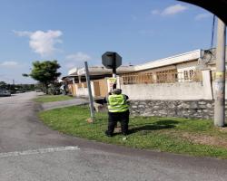KERJA-KERJA MENURUNKAN POSTER, BUNTING, BANNER HARAM & TAMAT TEMPOH