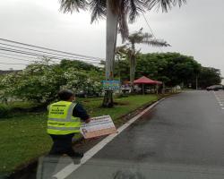 KERJA-KERJA MENURUNKAN POSTER, BUNTING, BANNER HARAM & TAMAT TEMPOH