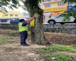KERJA-KERJA MENURUNKAN POSTER, BUNTING, BANNER HARAM & TAMAT TEMPOH