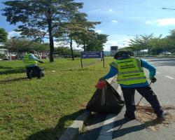 KERJA-KERJA PEMBERSIHAN JALAN JKR