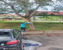 KERJA-KERJA MEMBUKA PAPAN IKLANBUNTINGBANNER HARAM