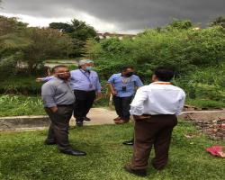 LAWATAN TURUN PADANG DATUK BANDAR DI GERAI TAMAN TUANKU JAAFAR.