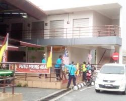 KERJA-KERJA PEMASANGAN BENDERA