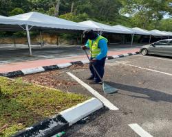 PEMBERSIHAN JALAN DI TEMPAT PELANCONGAN