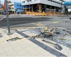 KERJA-KERJA MEMBAIKI LALUAN PEJALAN KAKI