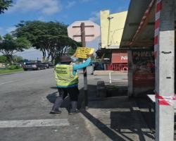 MEMBUKA PAPAN IKLAN/BUNTING/BANNER HARAM