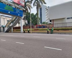 KERJA-KERJA PEMBERSIHAN JALAN JKR