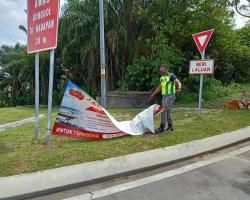 OPS IKLAN TANPA KEBENARAN DI TEMPAT AWAM