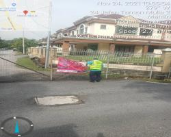 KERJA-KERJA MEMBUKA PAPAN IKLAN/BUNTING/BANNER HARAM