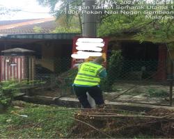 KERJA-KERJA MEMBUKA PAPAN IKLAN/BUNTING/BANNER HARAM 