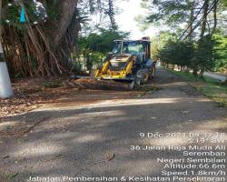 BERHAMPIRAN JALAN RAJA MUDA ALI  ( DEWAN PEKERTI NSDK.)