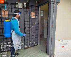 PEMBERSIHAN DAN SEMBURAN NYAHKUMAN (DISINFEKSI) KAWALAN NOVEL CORONAVIRUS COVID -19