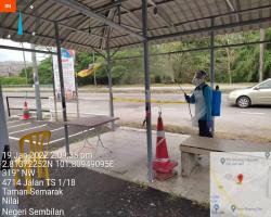  PEMBERSIHAN DAN SEMBURAN NYAHKUMAN (DISINFEKSI) KAWALAN NOVEL CORONAVIRUS COVID -19