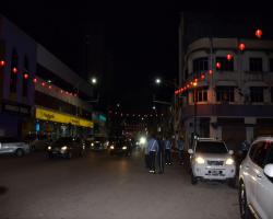 LAWATAN TURUN PADANG DATUK BANDAR BAGI PEMASANGAN LAMPU TANGLUNG