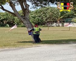 KERJA-KERJA MEMBUKA PAPAN IKLANBANTING BANNER HARAM