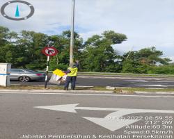 LAPORAN KERJA-KERJA MEMBUKA PAPAN IKLAN/BANTING/"BANNER"