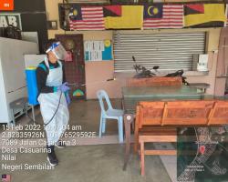 PEMBERSIHAN DAN SEMBURAN NYAHKUMAN (DISINFEKSI) KAWALAN NOVEL CORONAVIRUS COVID -19