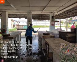  PEMBERSIHAN DAN SEMBURAN NYAHKUMAN (DISINFEKSI) KAWALAN NOVEL CORONAVIRUS COVID -19