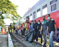 GOTONG ROYONG KALI KEDUA RASAH RAILWAY TOURISM DI JAMBATAN KG CHEDANG,RASAH