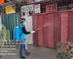 PEMBERSIHAN DAN SEMBURAN NYAHKUMAN (DISINFEKSI) KAWALAN NOVEL CORONAVIRUS COVID -19