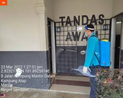  PEMBERSIHAN DAN SEMBURAN NYAHKUMAN (DISINFEKSI) KAWALAN NOVEL CORONAVIRUS COVID -19