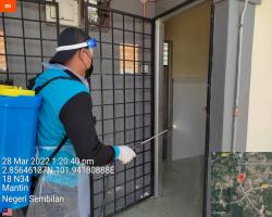  PEMBERSIHAN DAN SEMBURAN NYAHKUMAN (DISINFEKSI) KAWALAN NOVEL CORONAVIRUS COVID -19