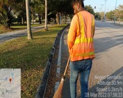 PEMBERSIHAN JALAN-JALAN SELIAAN JKR