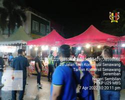 PEMANTAUAN PERSIAPAN BAZAR AIDILFITRI DALAM KAWASAN MAJLIS BANDARAYA SEREMBAN