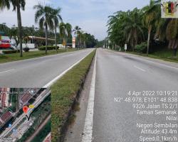 JALAN NILAI - SALAK HADAPAN TAMAN TAMAN SEMARAK