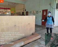 PEMBERSIHAN DAN SEMBURAN NYAHKUMAN (DISINFEKSI) KAWALAN NOVEL CORONAVIRUS COVID -19