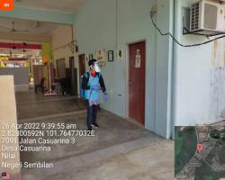 PEMBERSIHAN DAN SEMBURAN NYAHKUMAN (DISINFEKSI) KAWALAN NOVEL CORONAVIRUS COVID -19