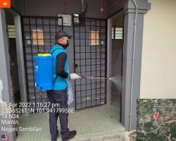 PEMBERSIHAN DAN SEMBURAN NYAHKUMAN (DISINFEKSI) KAWALAN NOVEL CORONAVIRUS COVID -19