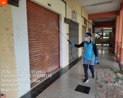 PEMBERSIHAN DAN SEMBURAN NYAHKUMAN (DISINFEKSI) KAWALAN NOVEL CORONAVIRUS COVID -19