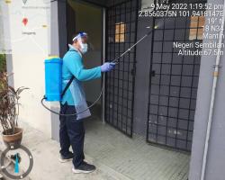 PEMBERSIHAN DAN SEMBURAN NYAHKUMAN (DISINFEKSI) KAWALAN NOVEL CORONAVIRUS COVID -19